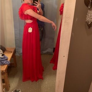 Red Prom Dress: NEVER WORN. NWT.